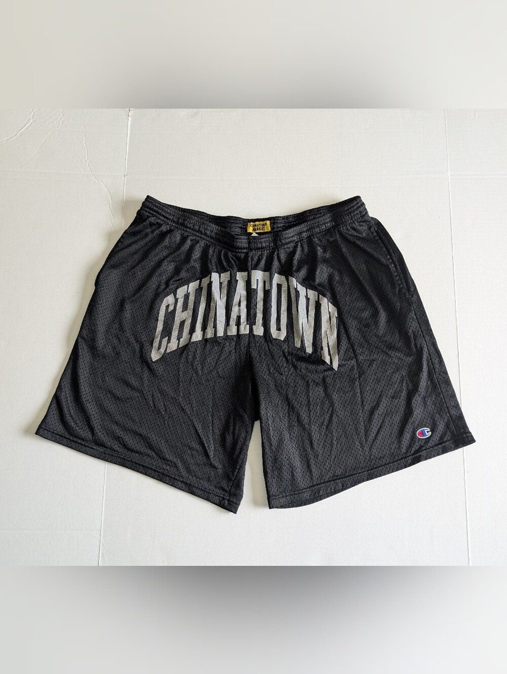 Chinatown Market 3M Reflective Champion Black Mesh Shorts XL